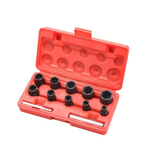 TORALIN Set zum Lsen von Problemmuttern fr 12,7 mm (1/2&rdquo;) und 9,525 mm (3/8&rdquo;) Antrieb (10-teilig)